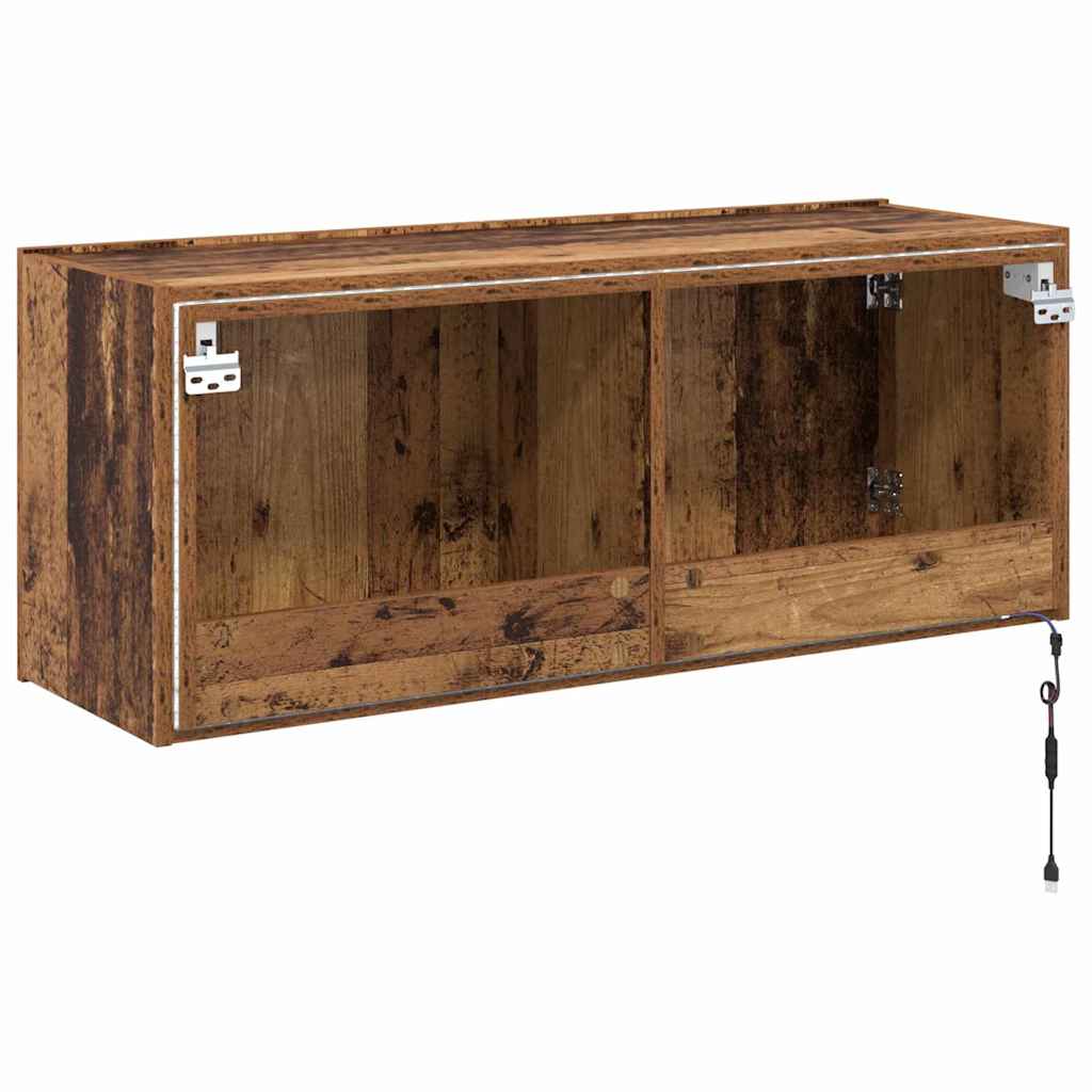 Meuble TV mural Bois Ancien 100 x 35 x 41 cm Bois d'ingénierie - XIOS