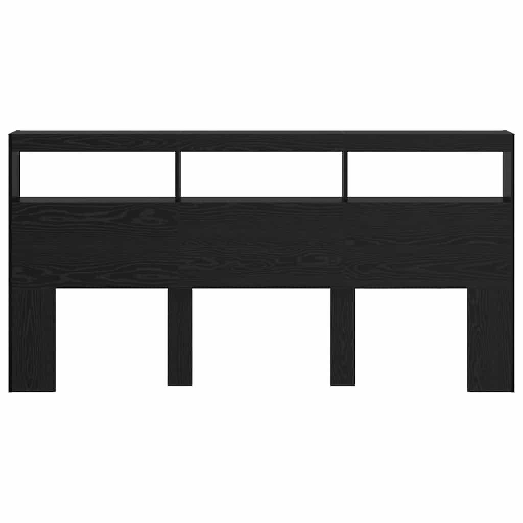 Tête de lit Chêne noir 200 x 17 x 102 cm Bois d'ingénierie - XIOS