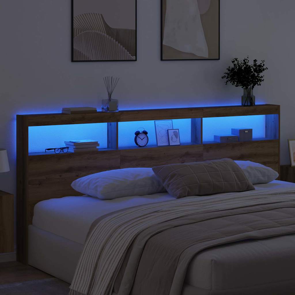 Tête de lit Chêne artisanal 220 x 17 x 102 cm Bois d'ingénierie - XIOS