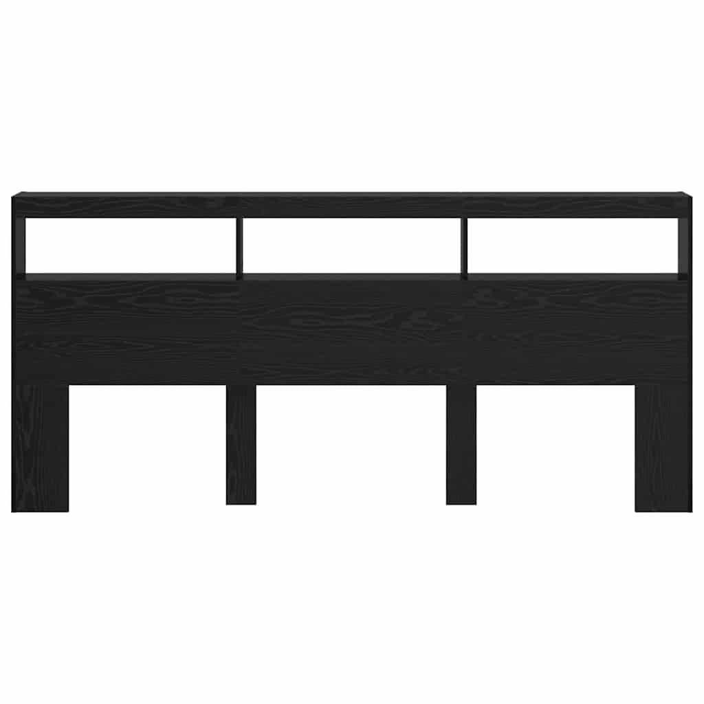 Tête de lit Chêne noir 220 x 17 x 102 cm Bois d'ingénierie - XIOS