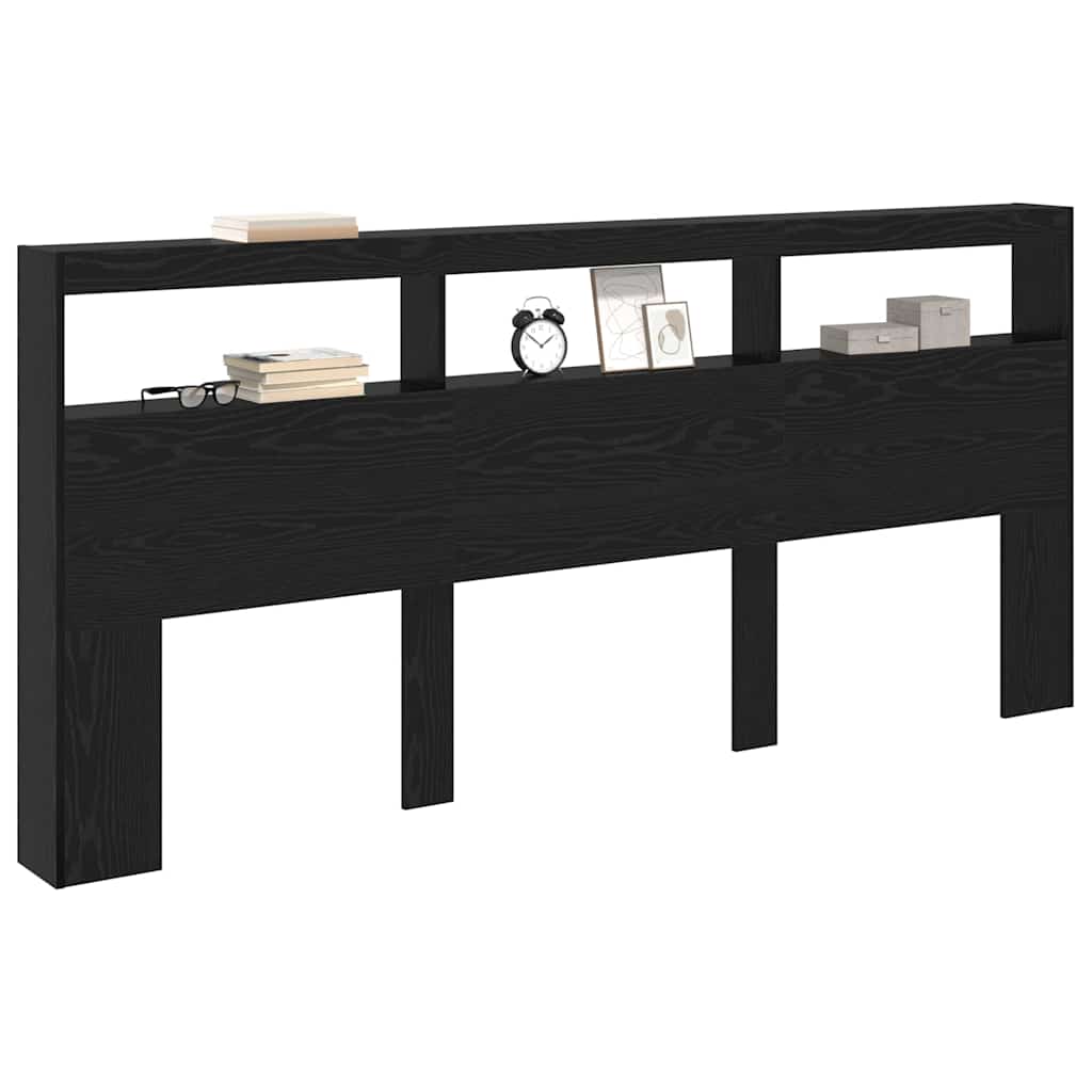 Tête de lit Chêne noir 220 x 17 x 102 cm Bois d'ingénierie - XIOS
