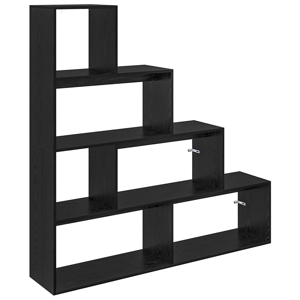 Cloison Bibliothèque Chêne noir 143,5 x 29 x 143,5 cm - XIOS