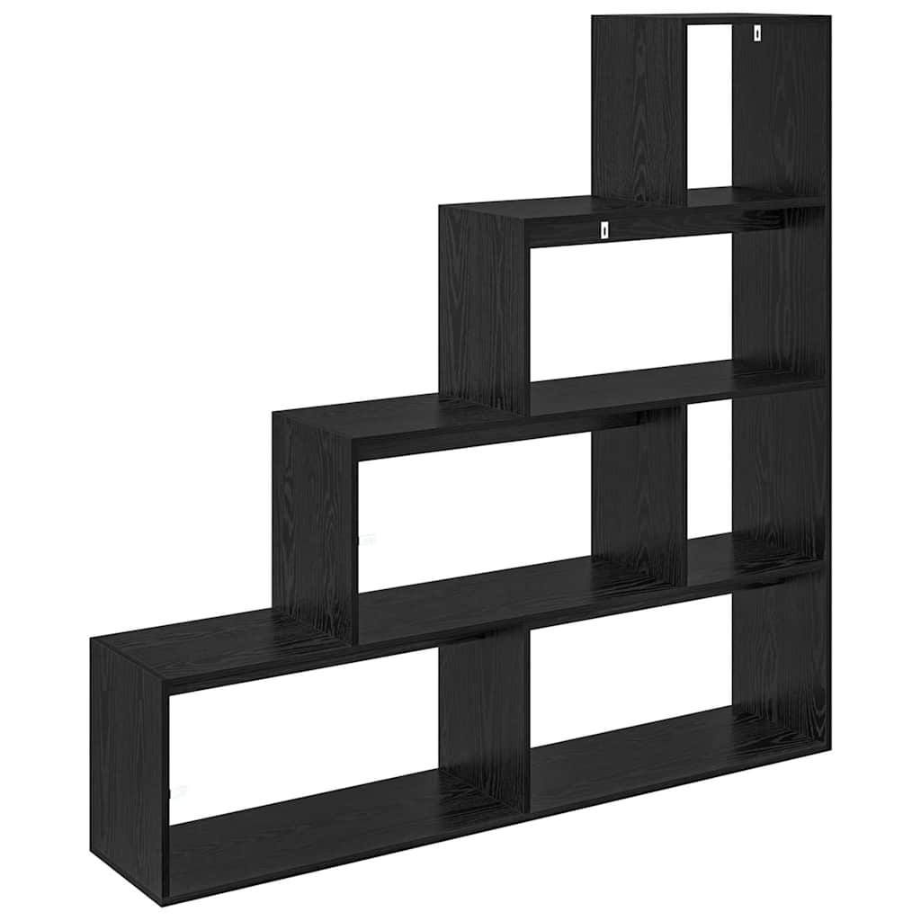 Cloison Bibliothèque Chêne noir 143,5 x 29 x 143,5 cm - XIOS