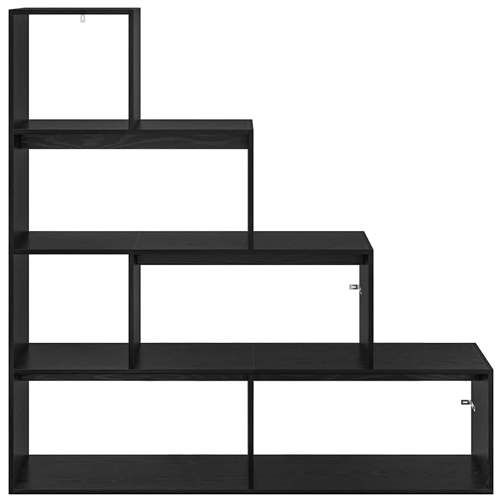 Cloison Bibliothèque Chêne noir 143,5 x 29 x 143,5 cm - XIOS