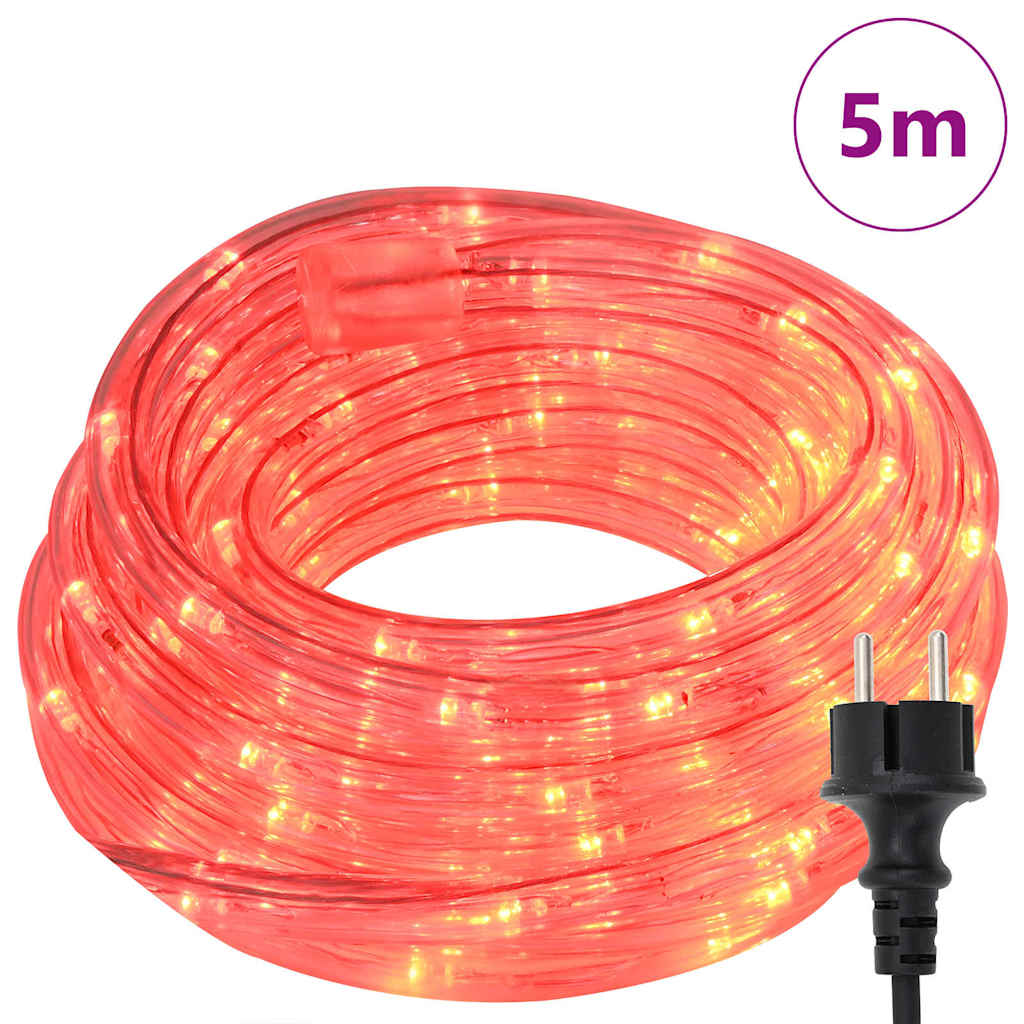 Lumière en corde avec 120 LED Rouge 5 m PVC - XIOS