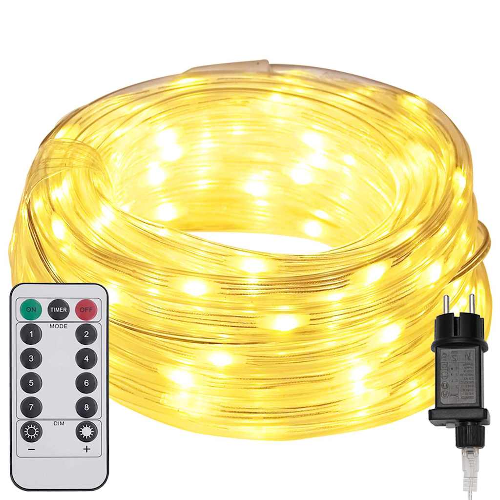 Lumière en corde avec 1200 LED Blanc chaud 50 m PVC - XIOS