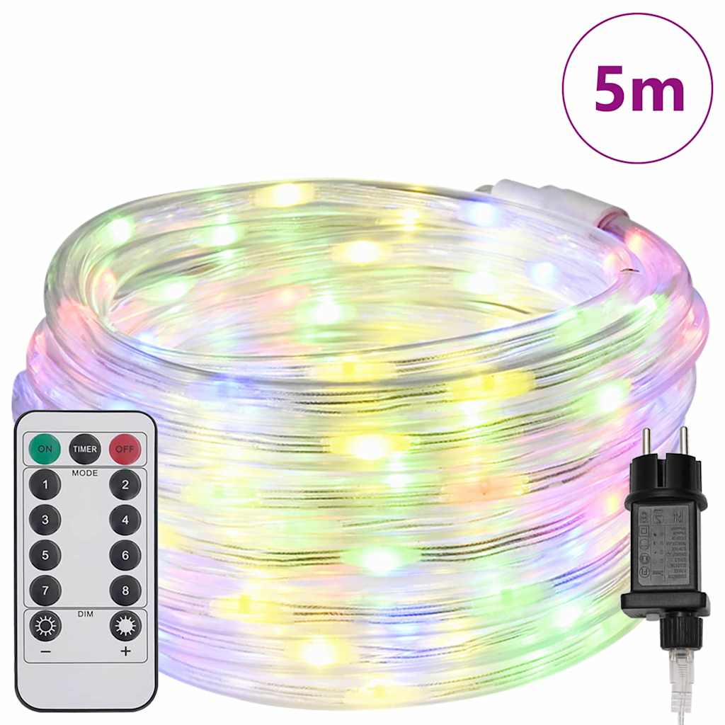 Lumière en corde avec 120 LED Multicolore 5 m PVC - XIOS
