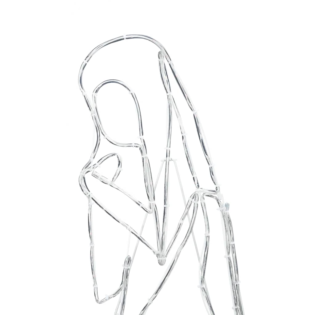 Scène de Nativité Illuminée Multicolore 112 x 72 cm PVC - XIOS