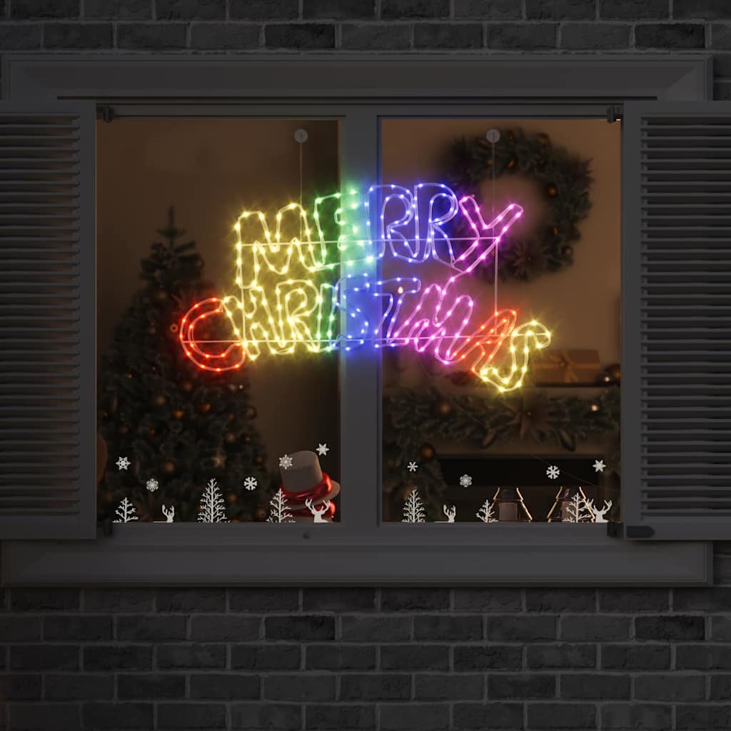 Panneau de Noël avec 240 LED Multicolore 100 x 50 cm PVC - XIOS