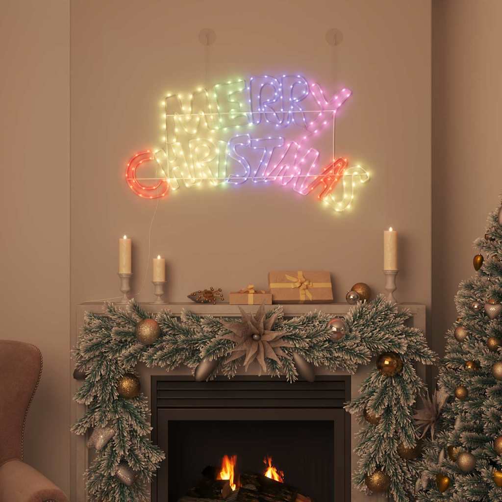 Panneau de Noël avec 240 LED Multicolore 100 x 50 cm PVC - XIOS