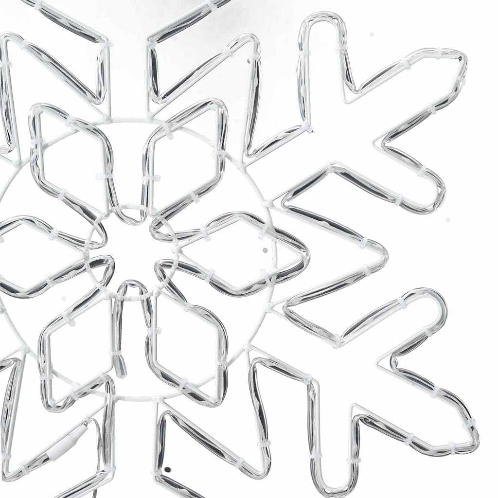 Flocon de Noël avec 156 LED Bleu 55.5 x 55.5 x 0.75cm PVC - XIOS