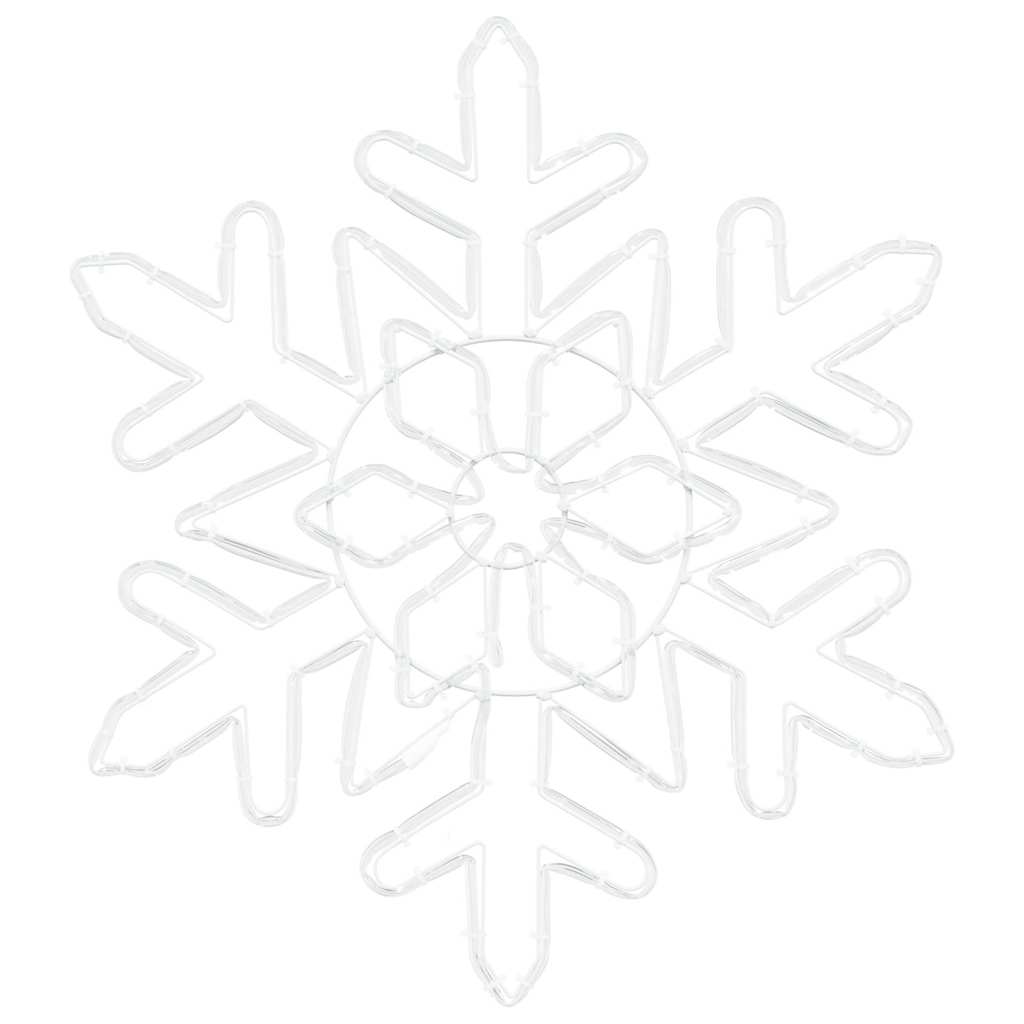 Flocon de Noël avec 156 LED Bleu 55.5 x 55.5 x 0.75cm PVC - XIOS