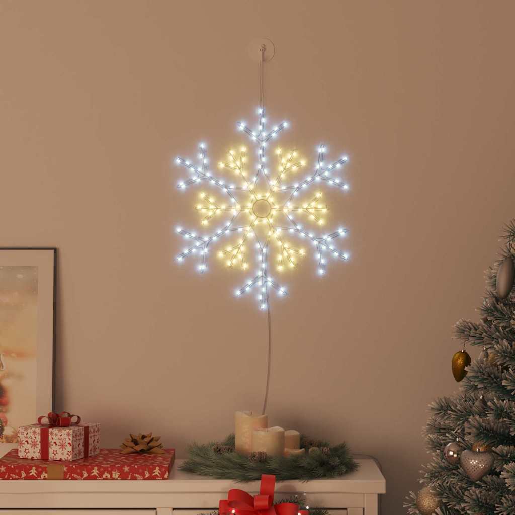 Flocon de Noël avec 180 LED Blanc chaud 56 x 49 x 0,7 cm PVC - XIOS