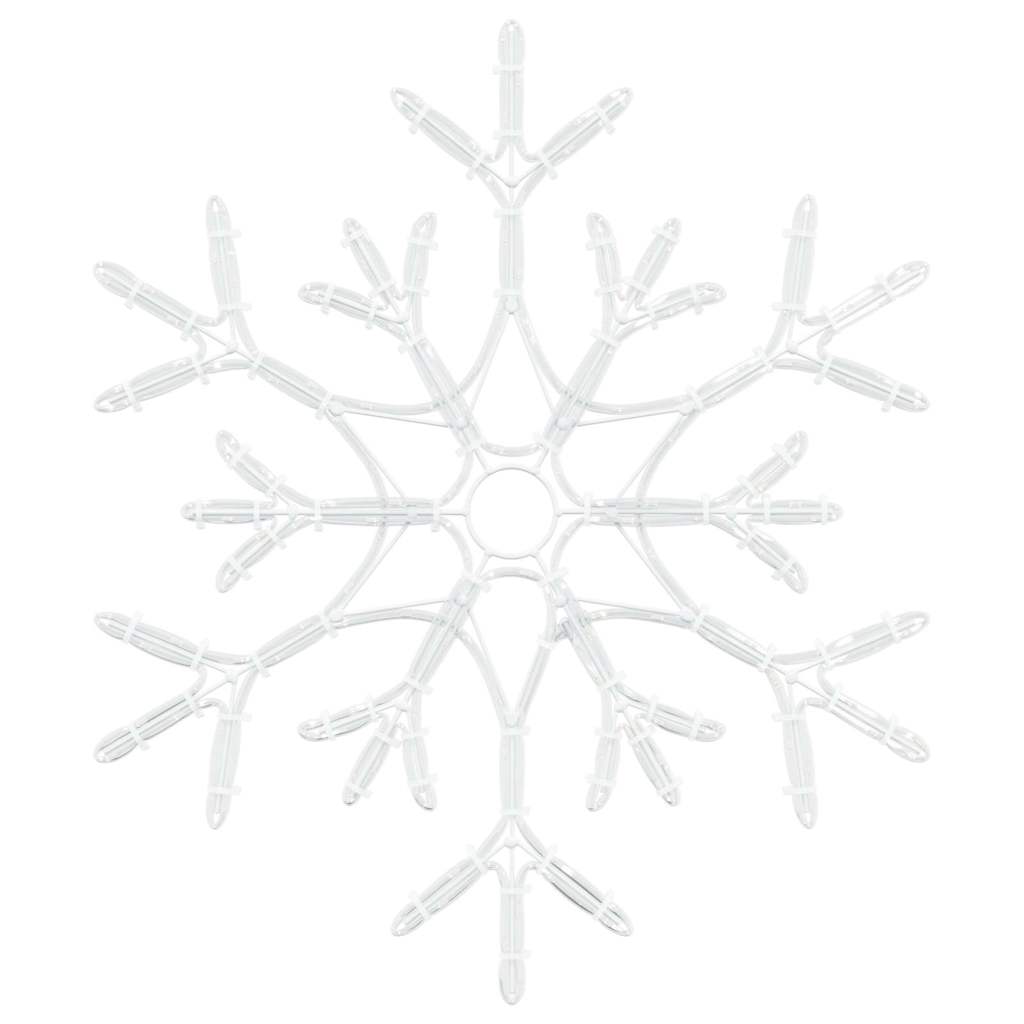 Flocon de Noël avec 180 LED Blanc chaud 56 x 49 x 0,7 cm PVC - XIOS