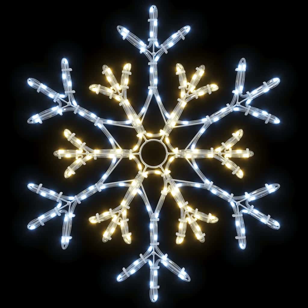 Flocon de Noël avec 180 LED Blanc chaud 56 x 49 x 0,7 cm PVC - XIOS