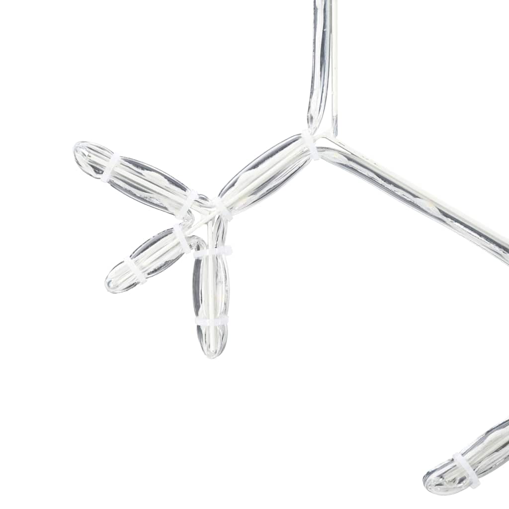 Flocon de Noël avec 252 LED Blanc chaud 45 x 38 cm PVC - XIOS