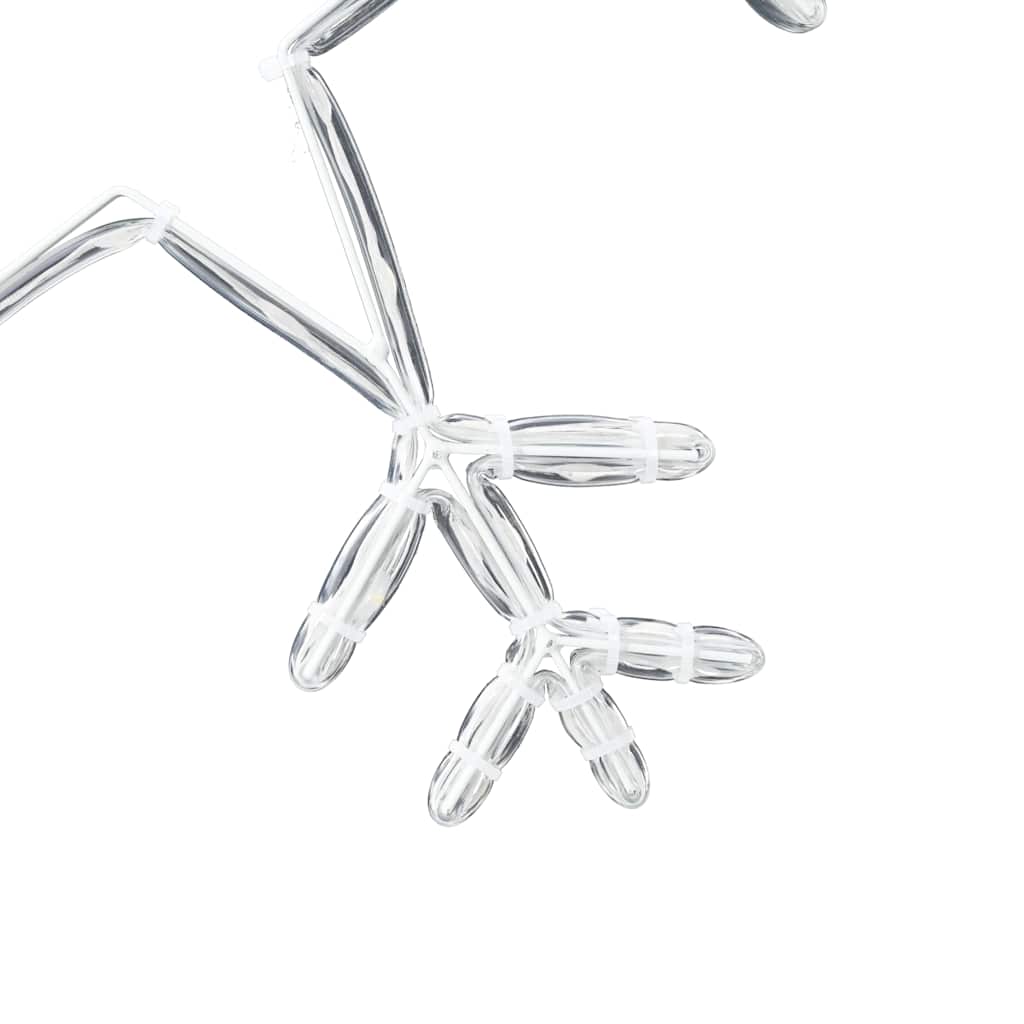 Flocon de Noël avec 252 LED Blanc chaud 45 x 38 cm PVC - XIOS