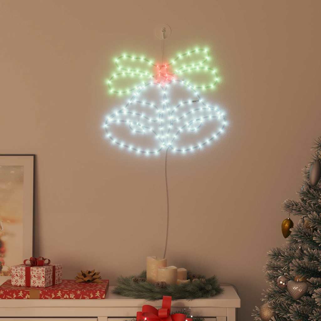Cloche de Noël avec 144 LED Multicolore 56 x 46 cm PVC - XIOS