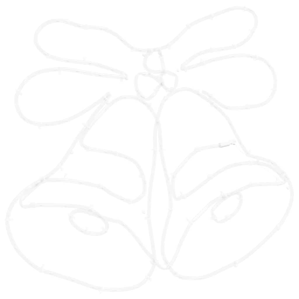 Cloche de Noël avec 144 LED Multicolore 56 x 46 cm PVC - XIOS