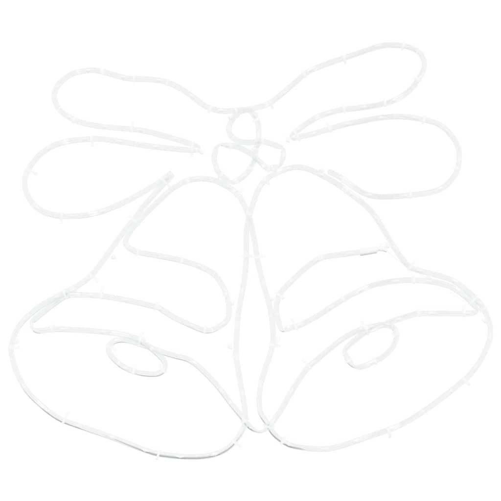 Cloche de Noël avec 144 LED Multicolore 56 x 46 cm PVC - XIOS