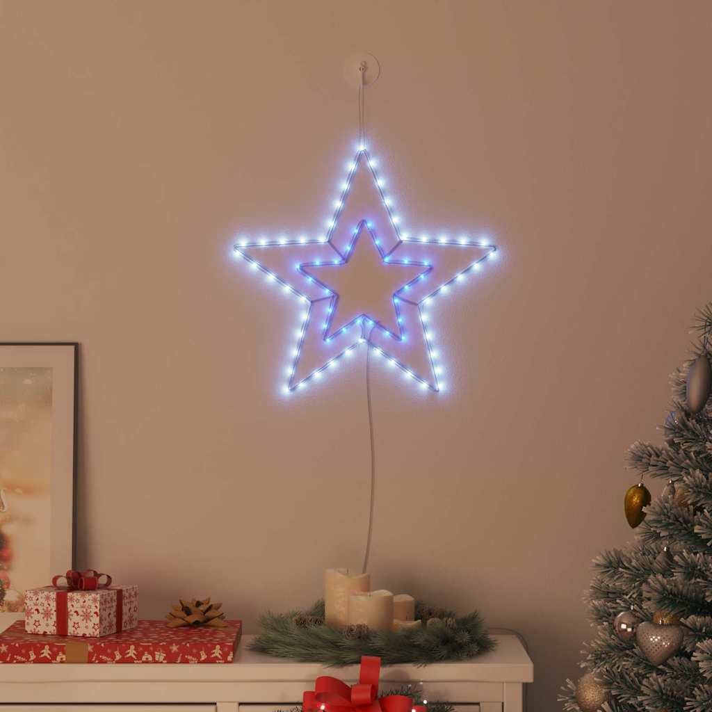 Étoile de Noël avec 72 LED Blanc Froid 51.5 x 50 x 0.65 cm Fer - XIOS
