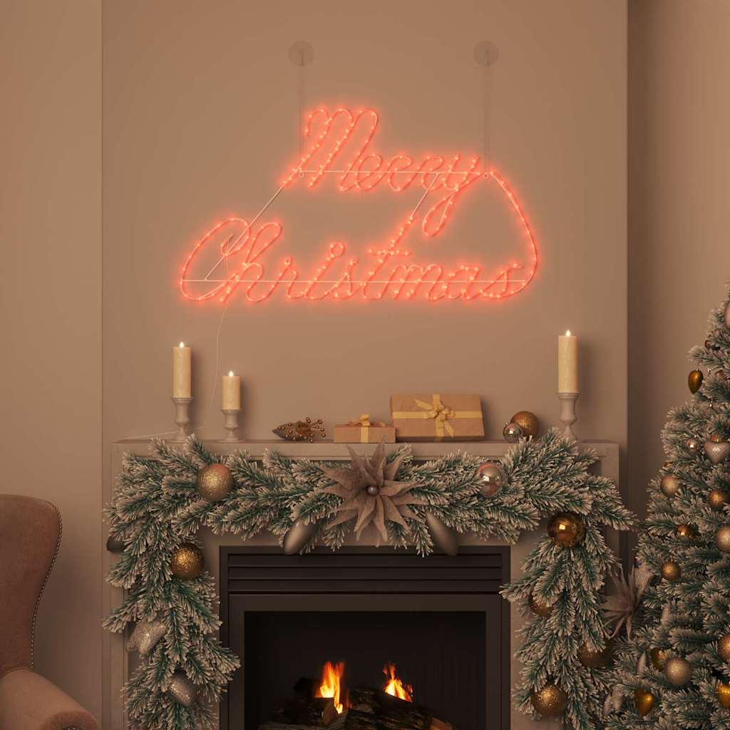 Panneau de Noël avec 216 LED Rouge 99 x 55 x 13 cm Fer - XIOS