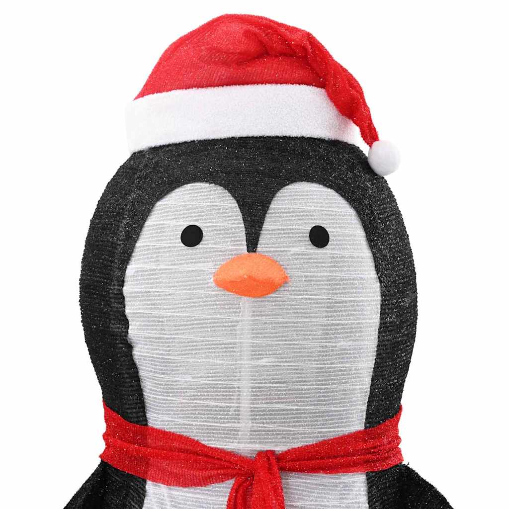 Figure de pingouin en neige Blanc chaud 78 x 88 x 180 cm tissu - XIOS