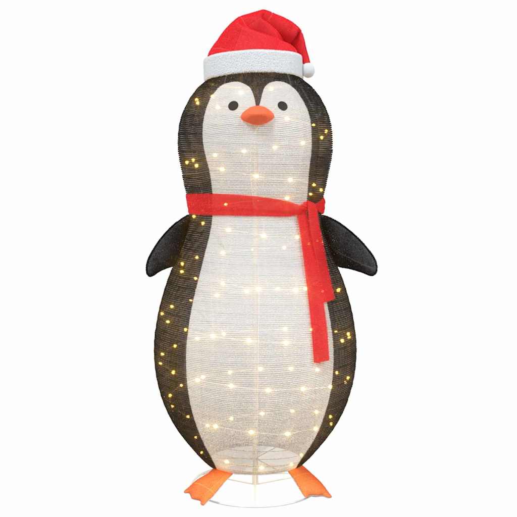 Figure de pingouin en neige Blanc chaud 78 x 88 x 180 cm tissu - XIOS