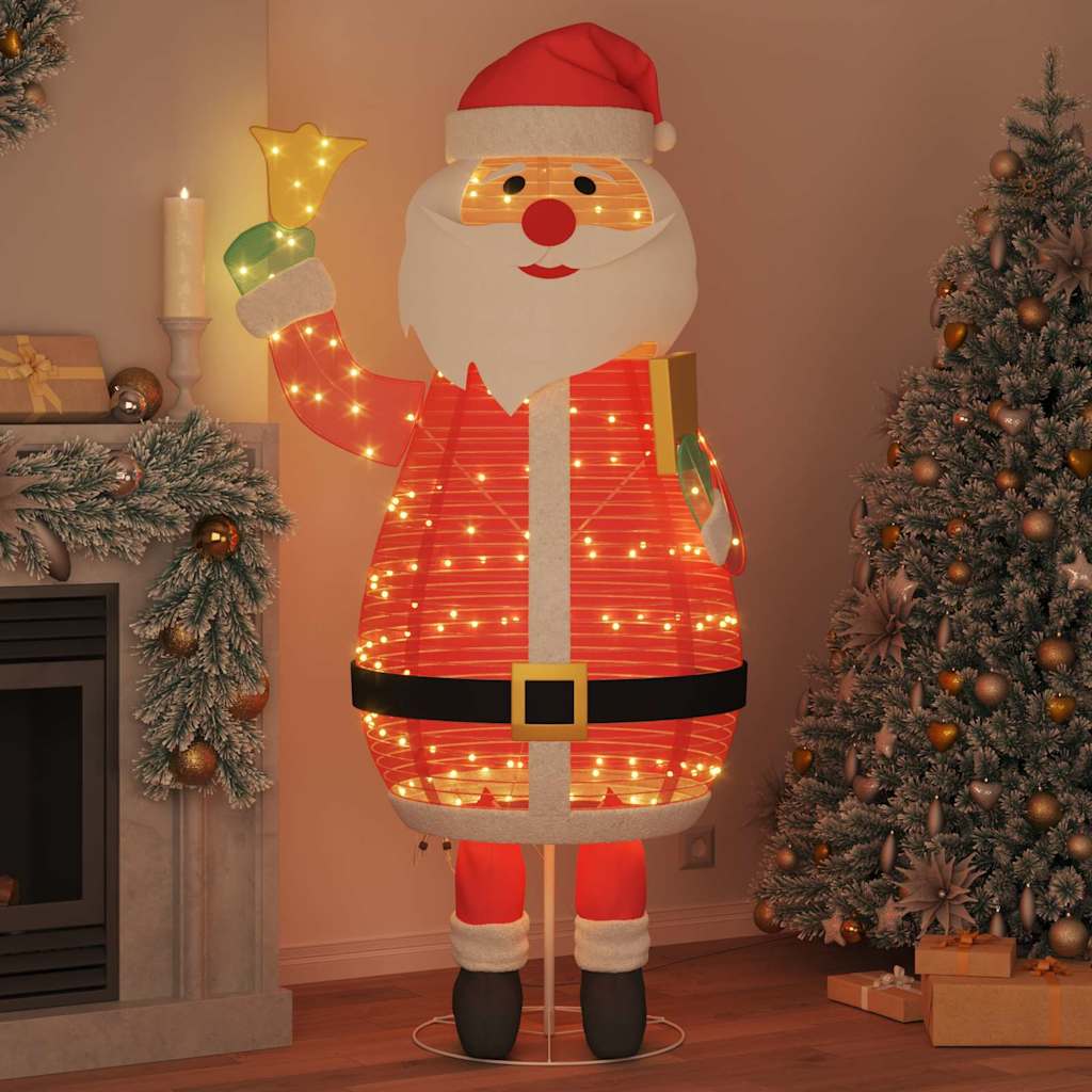Père Noël de Noël avec 200 LED Blanc chaud 100 x 180 cm tissu - XIOS