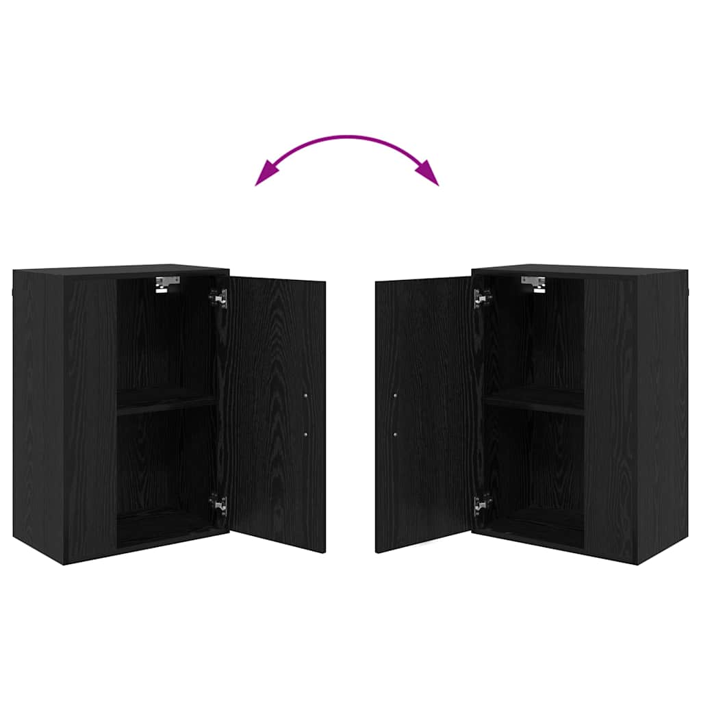 Ensemble de meuble TV 4 pièces Montage mural 4 pcs Chêne noir - XIOS