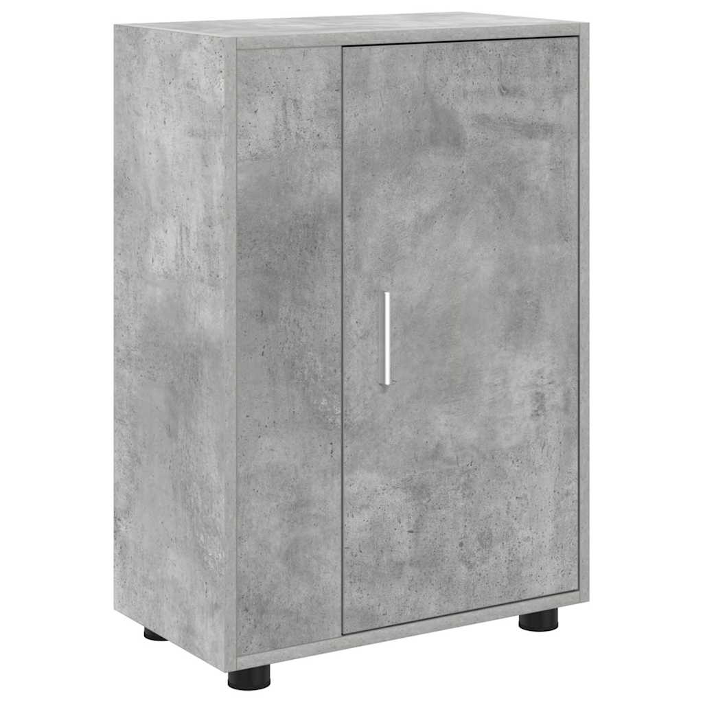 Ensemble de meuble TV 4 pièces Gris béton Bois d'ingénierie - XIOS