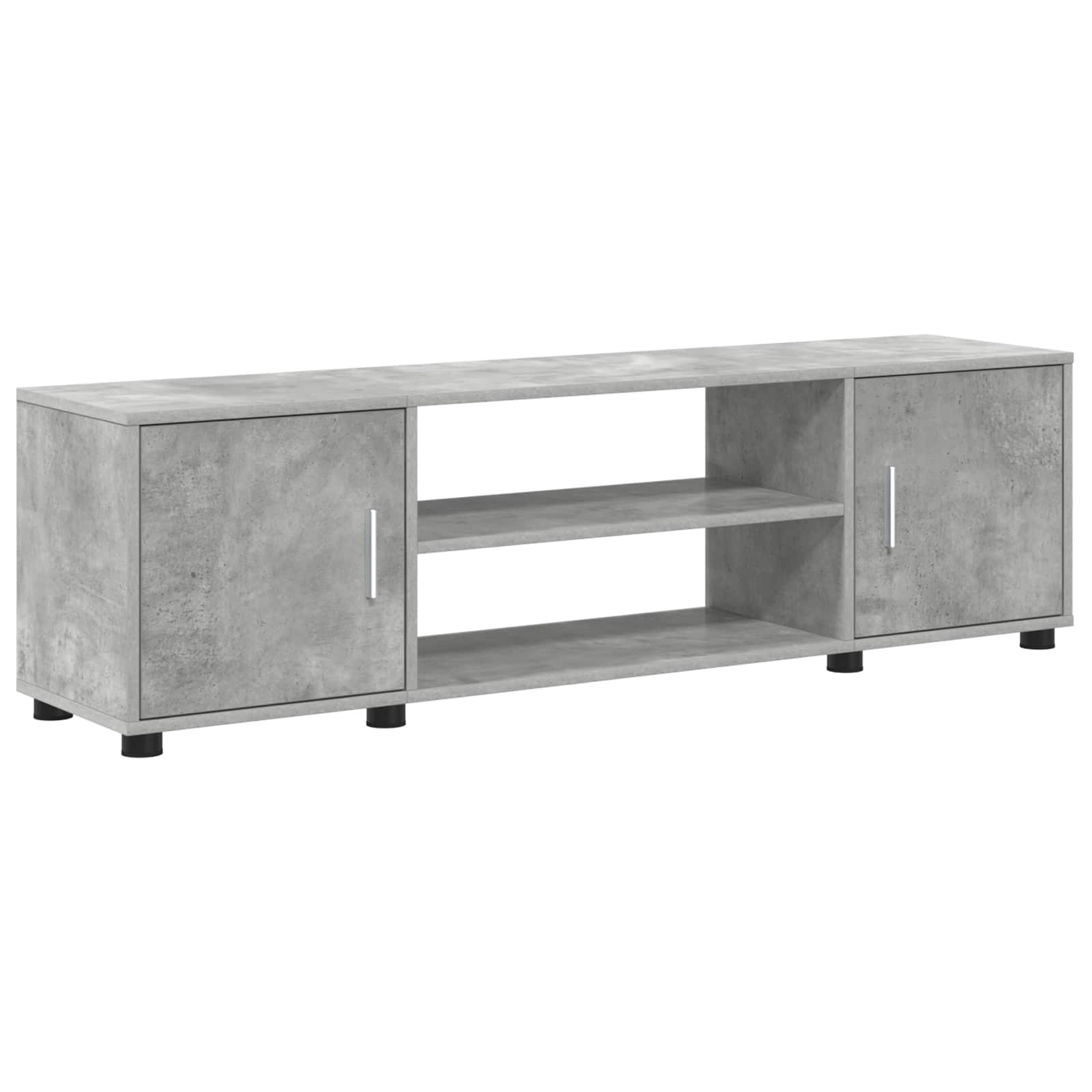 Ensemble meuble TV 4 pcs Gris béton Bois d'ingénierie - XIOS