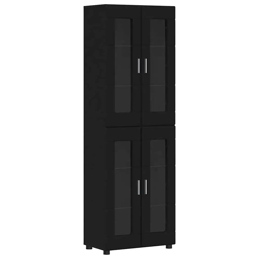 Haut Armoire FLORIN 60 x 35 x 182 cm Noir Bois d’ingénierie - XIOS
