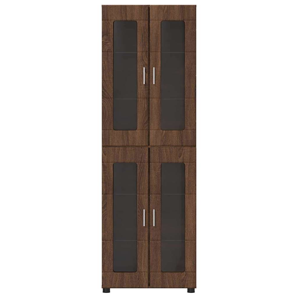 Haut Armoire Chêne brun 60 x 35 x 182 cm Bois d'ingénierie - XIOS