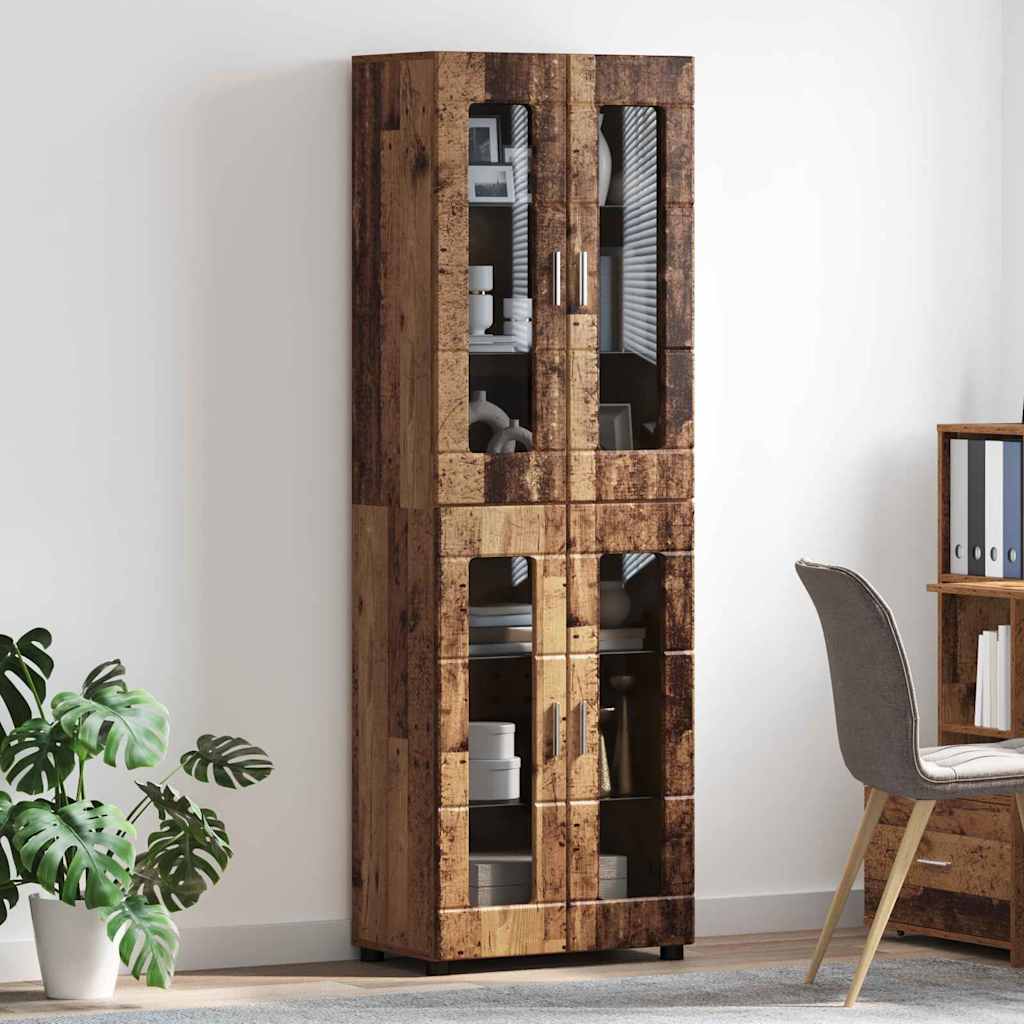 Haut Armoire Bois ancien 60 x 35 x 182 cm Bois d'ingénierie - XIOS