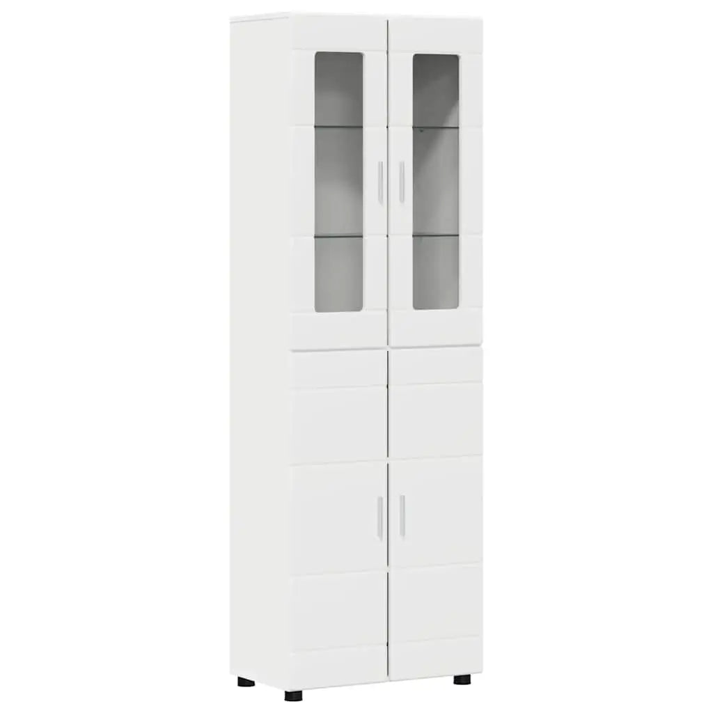 Haut Armoire FLORIN 60 x 35 x 182 cm Blanc Bois d’ingénierie - XIOS