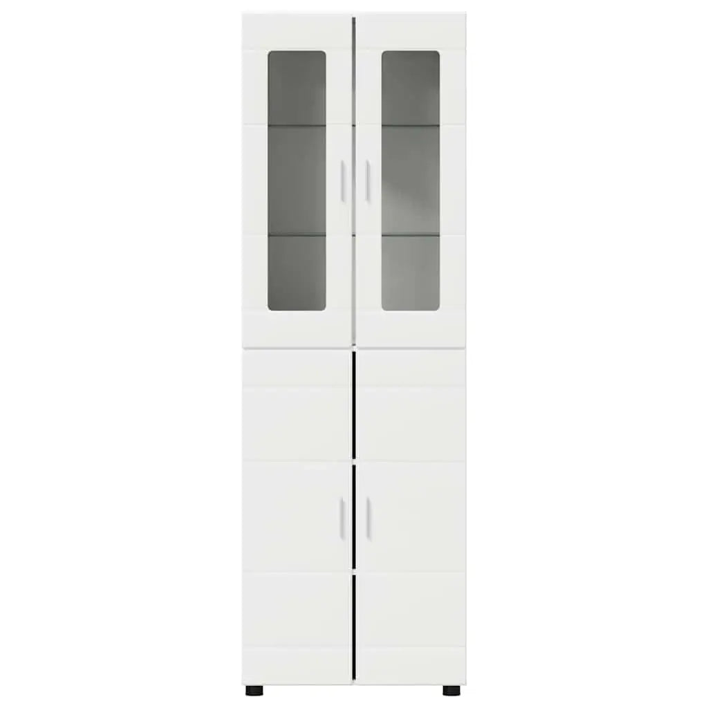 Haut Armoire FLORIN 60 x 35 x 182 cm Blanc Bois d’ingénierie - XIOS