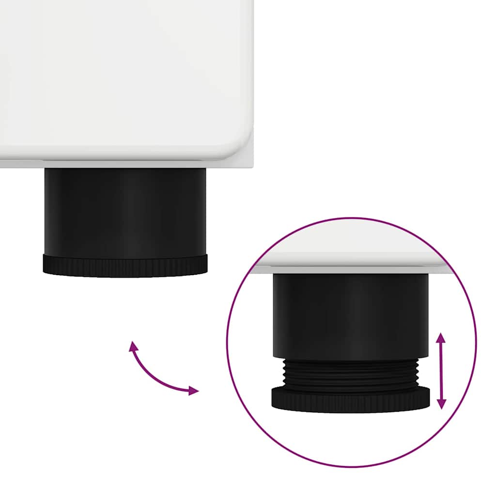 Haut Armoire Blanc brillant 60 x 35 x 182 cm Bois d'ingénierie - XIOS