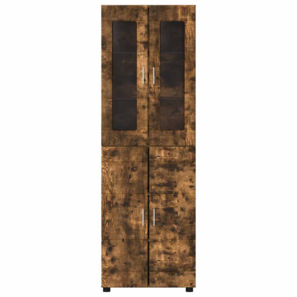 Haut Armoire Chêne fumé 60 x 35 x 182 cm Bois d'ingénierie - XIOS