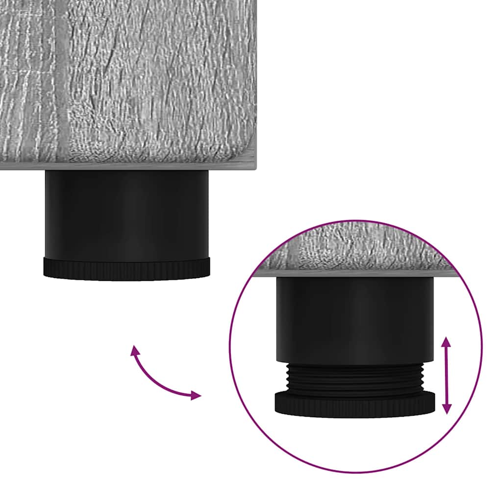 Haut Armoire Gris Sonoma 60 x 35 x 182 cm Bois d'ingénierie - XIOS