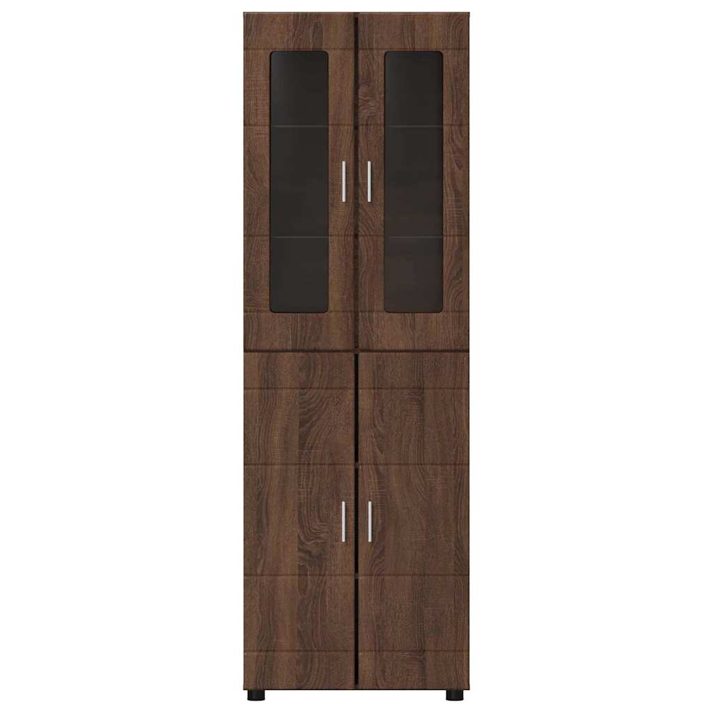 Haut Armoire Chêne brun 60 x 35 x 182 cm Bois d'ingénierie - XIOS