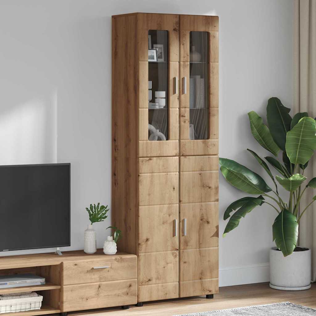 Haut Armoire Chêne artisanal 60 x 35 x 182 cm Bois d'ingénierie - XIOS