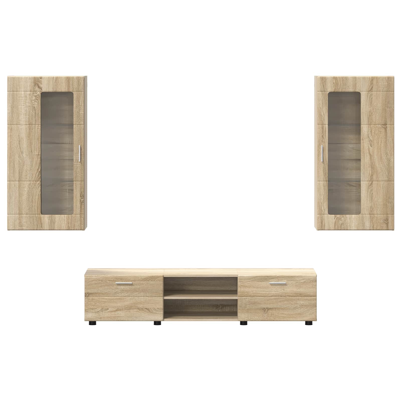 Ensemble meuble TV FLORIN 3 pcs Chêne Sonoma Bois d'ingénierie - XIOS
