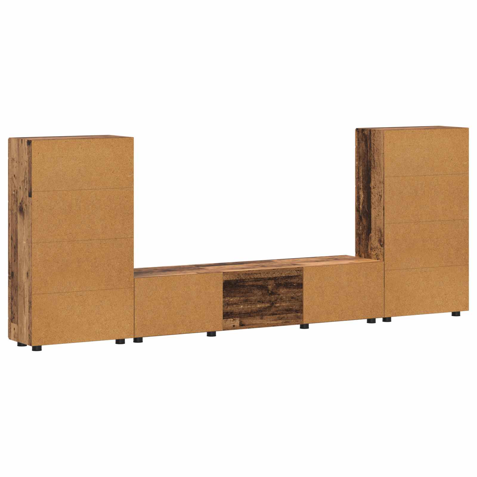 Ensemble meuble TV FLORIN 3 pcs Bois ancien Bois d'ingénierie - XIOS