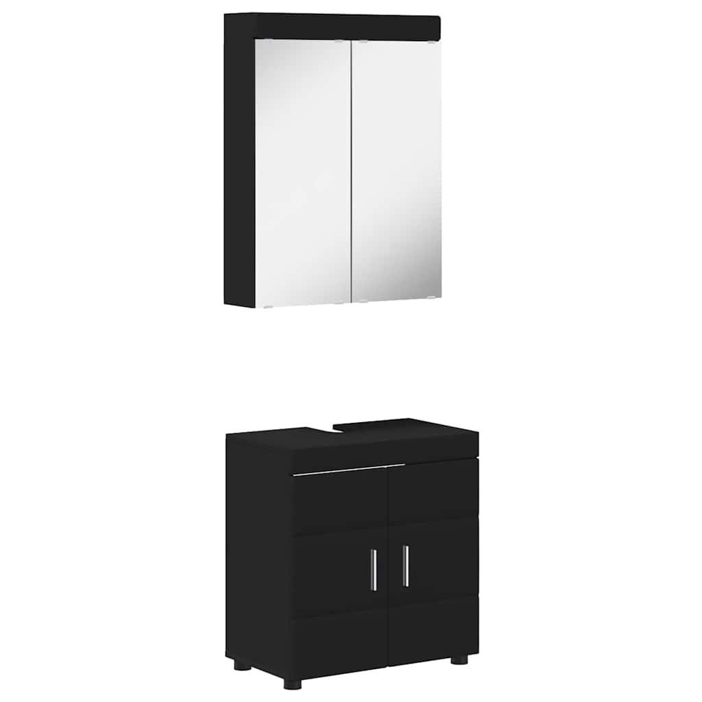 Ensemble de mobilier de salle de bain TULUM 2 pc Noir - XIOS