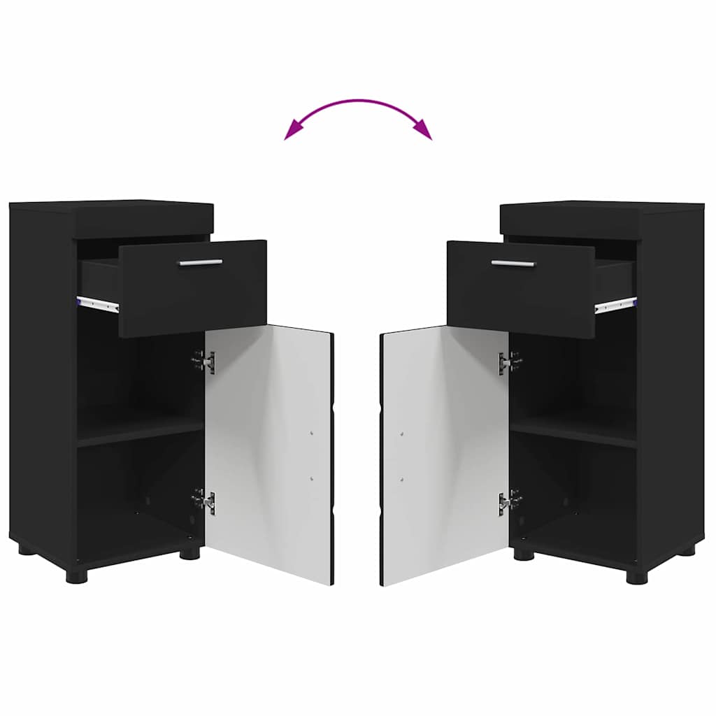 Ensemble de mobilier de salle de bain TULUM 3 pc Noir - XIOS