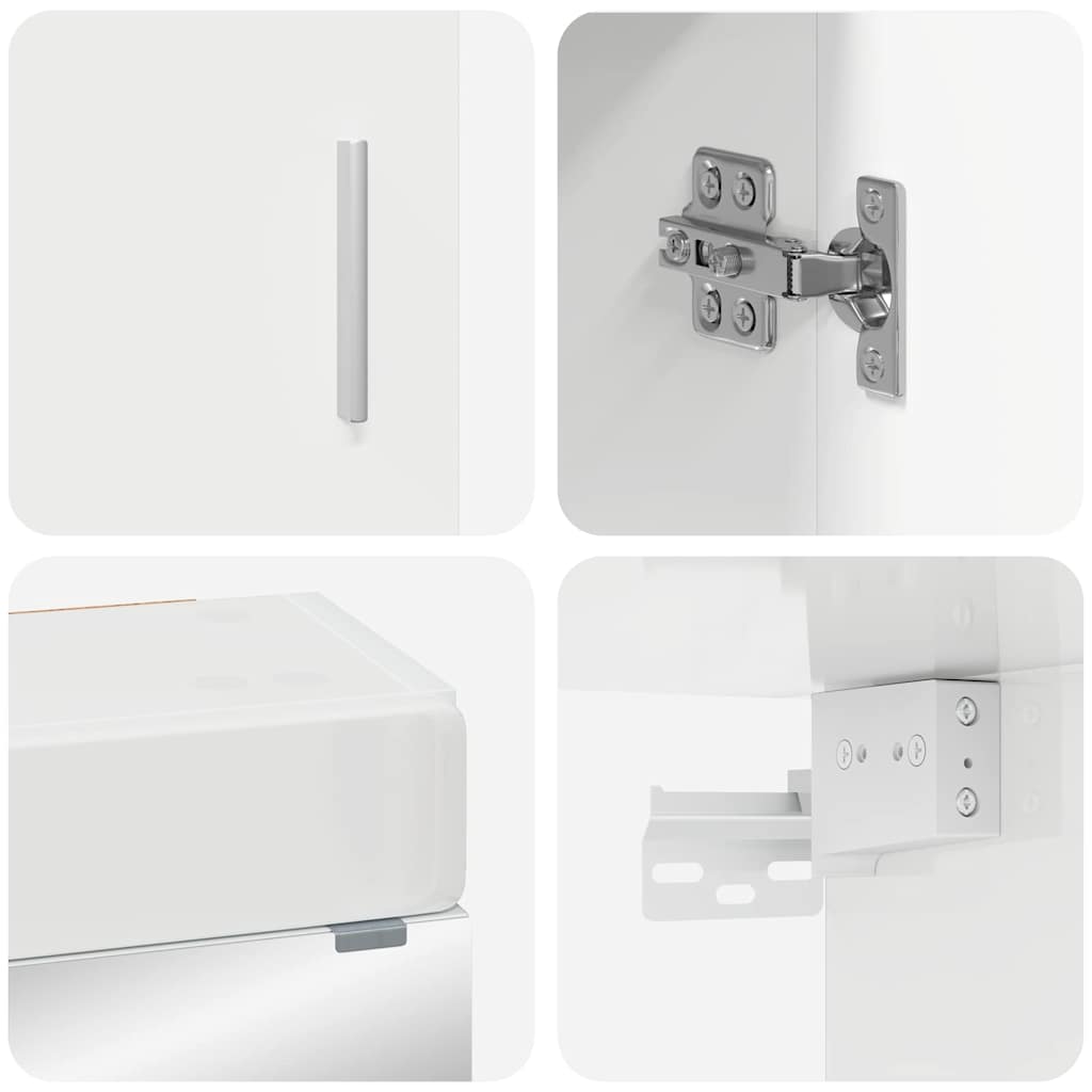 Ensemble de mobilier de salle de bain TULUM 3 pc Blanc brillant - XIOS