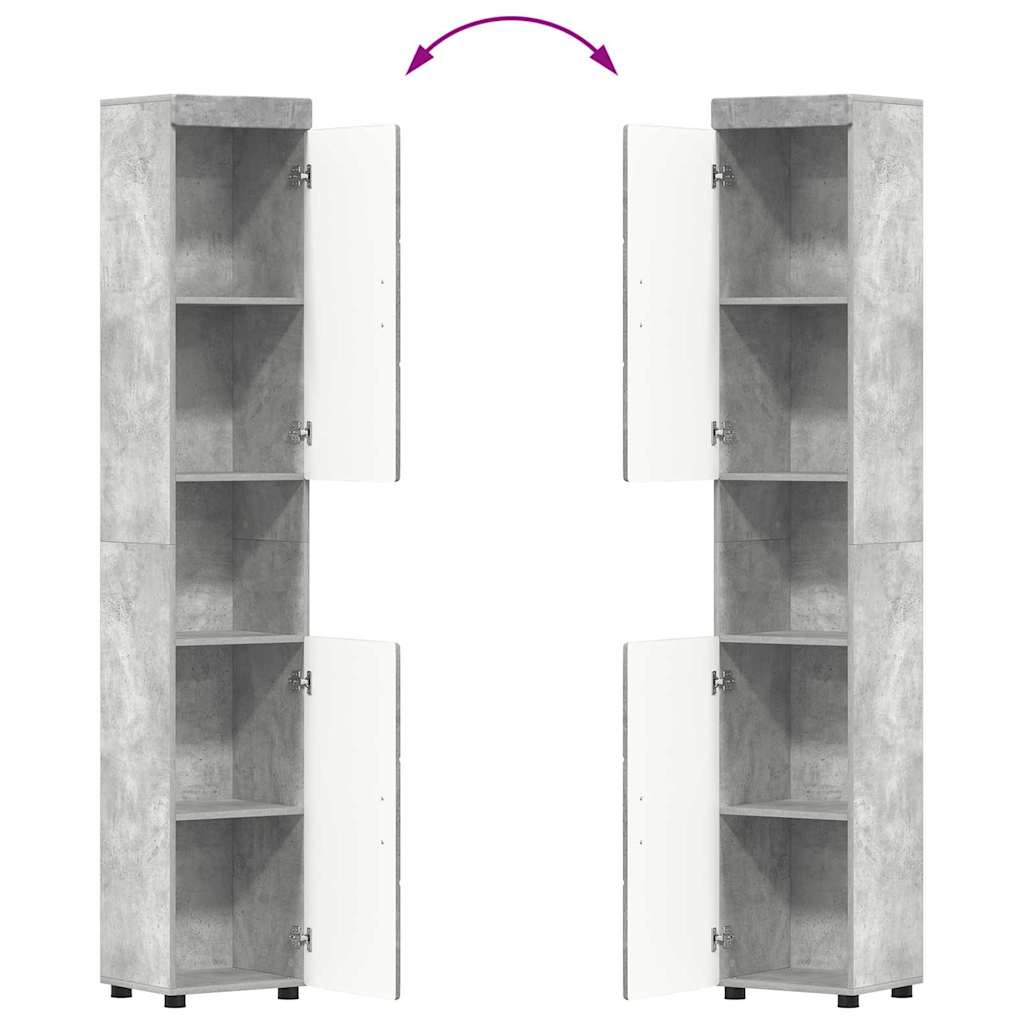 Ensemble de mobilier de salle de bain TULUM 3 pc Gris béton - XIOS