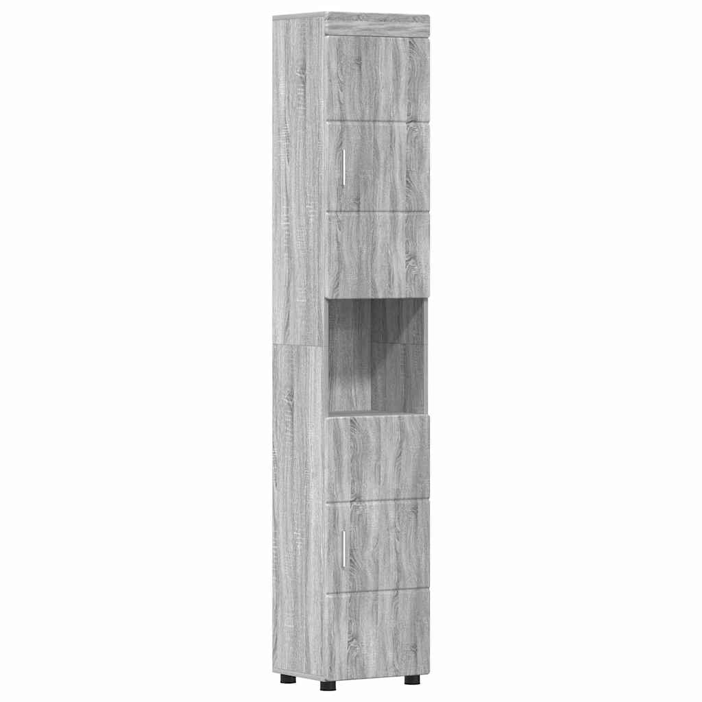 Ensemble de mobilier de salle de bain TULUM 5 pc Gris Sonoma - XIOS