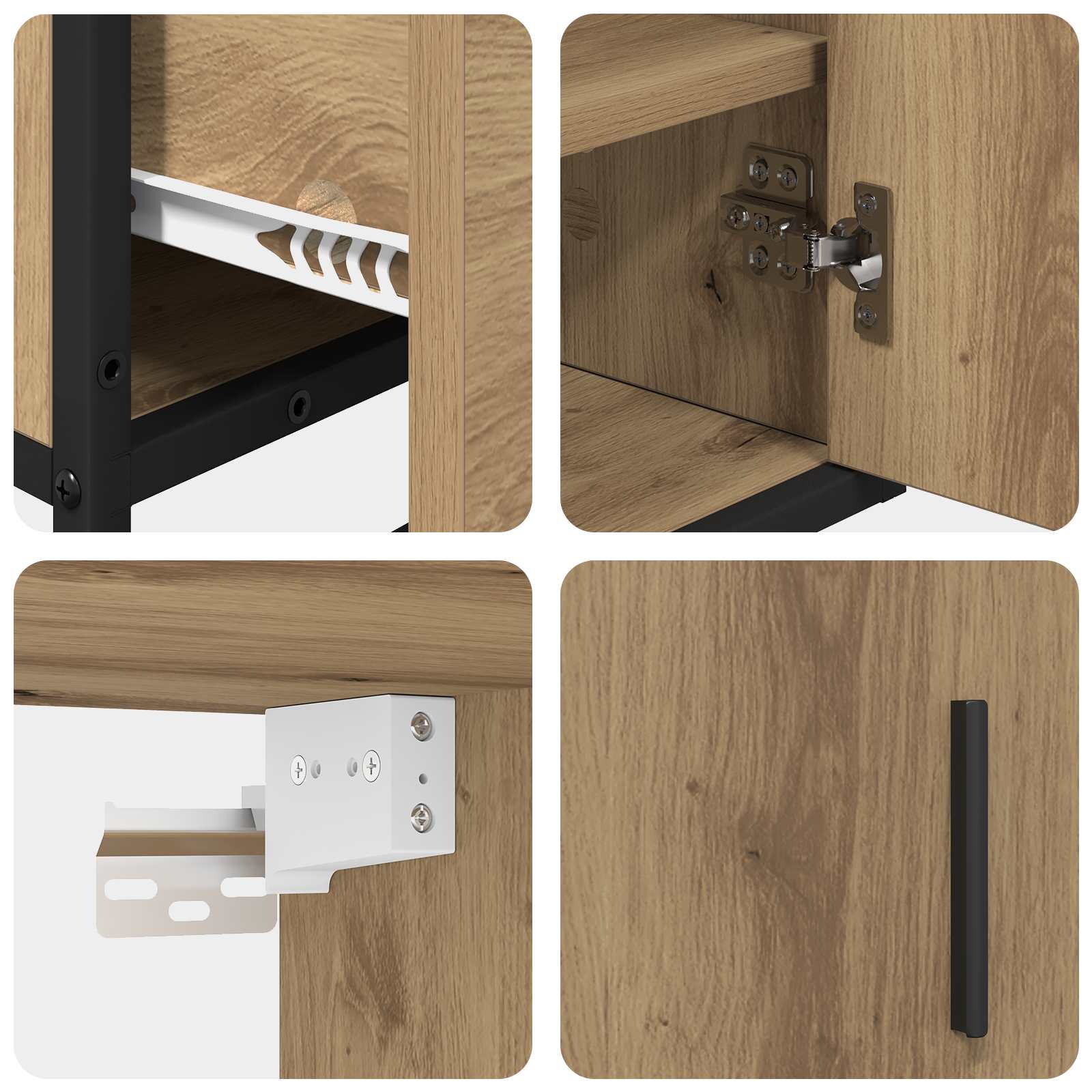 Ensemble de mobilier de salle de bain 2 pc Chêne artisanal